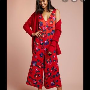 NWT Floreat Rose Sleep Jumpsuit | Anthropologie
